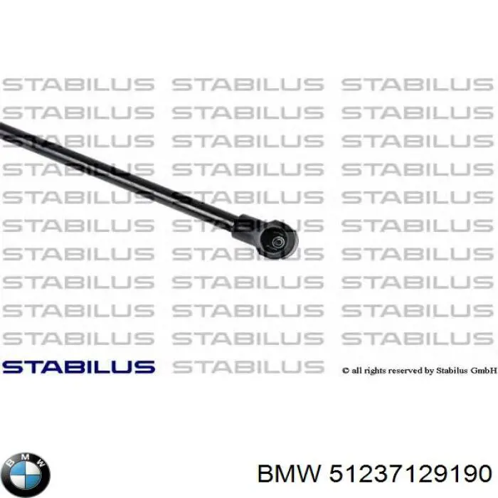 Амортизатор капота газовий BMW 51237129190 ціна, від 12.20 USD