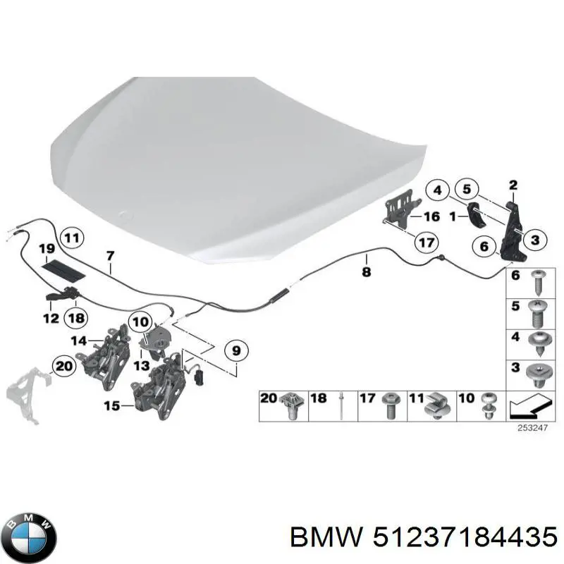  BMW 51237184435 ціна, від 38.01 USD