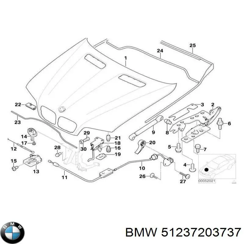  BMW 51237203737 ціна, від 4.15 USD