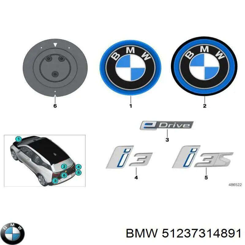  BMW 51237314891 ціна, від 38.09 USD