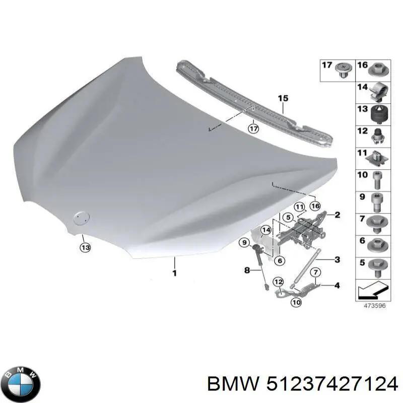  BMW 51237427124 ціна, від 8.33 USD