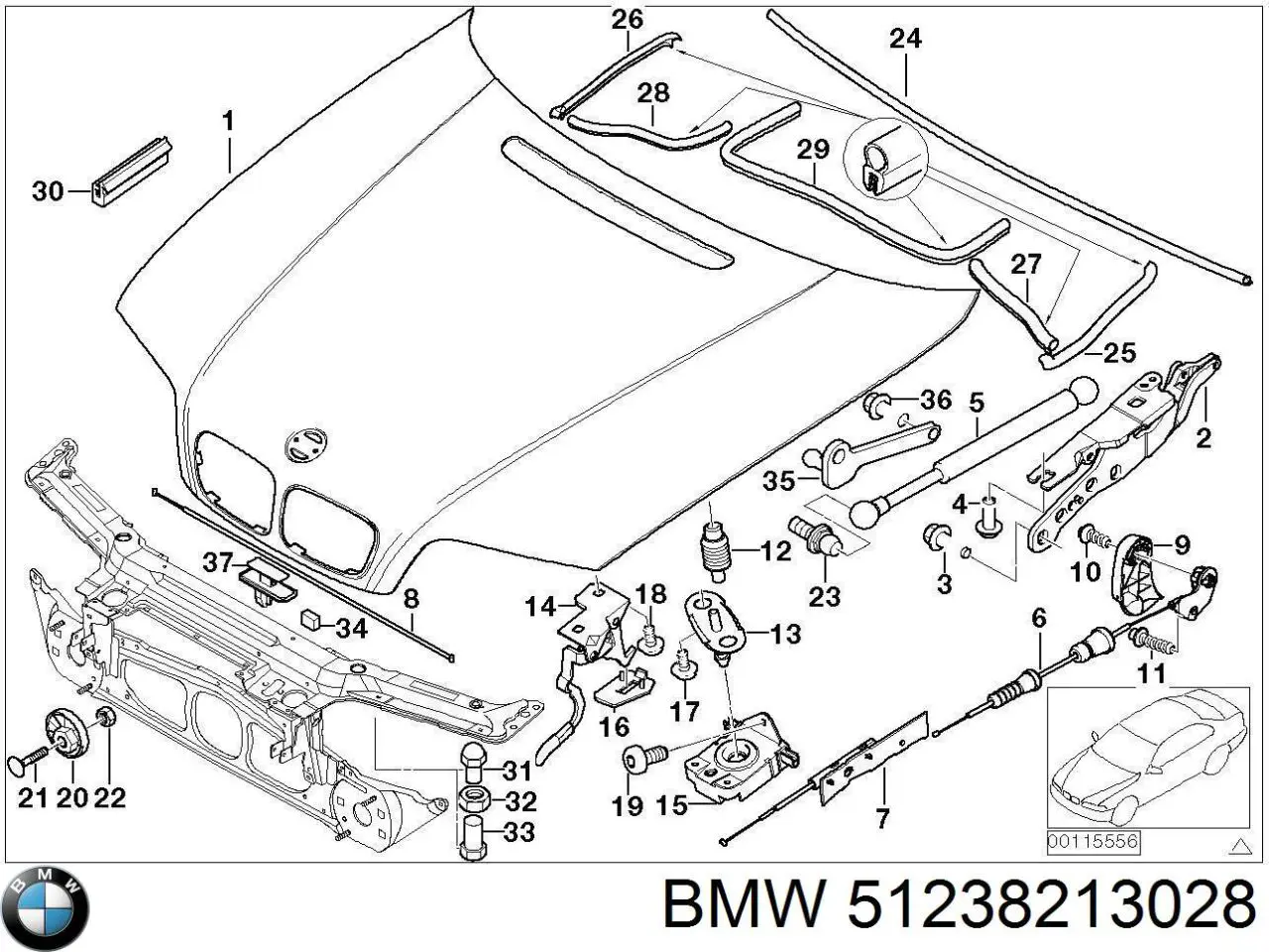  BMW 51238213028 ціна, від 5.07 USD