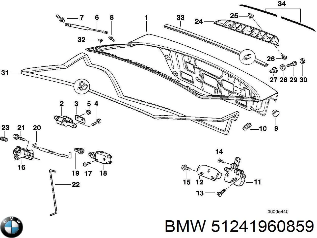 Купити 51241960859 BMW 