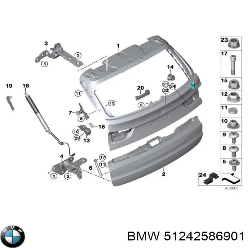  BMW 51242586901 ціна, від 19.00 USD