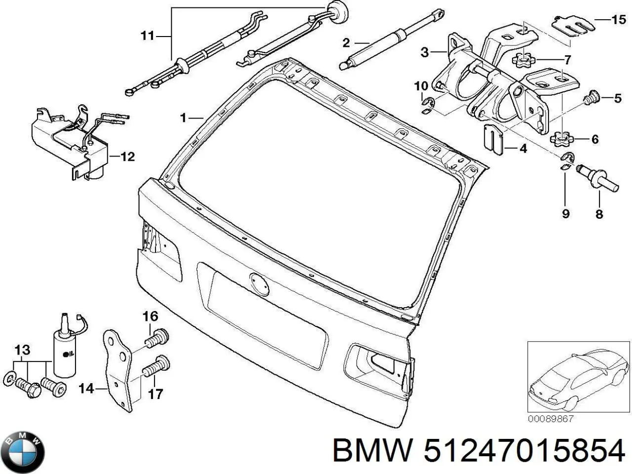 Купити 51247015854 BMW 