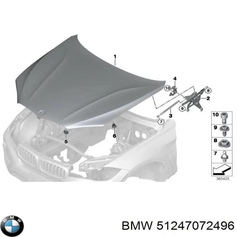 Буфер двері багажника BMW 51247072496 ціна, від 22.22 USD