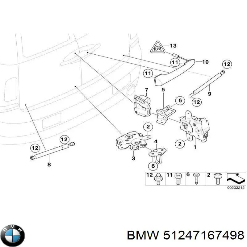  BMW 51247167498 ціна, від 72.61 USD