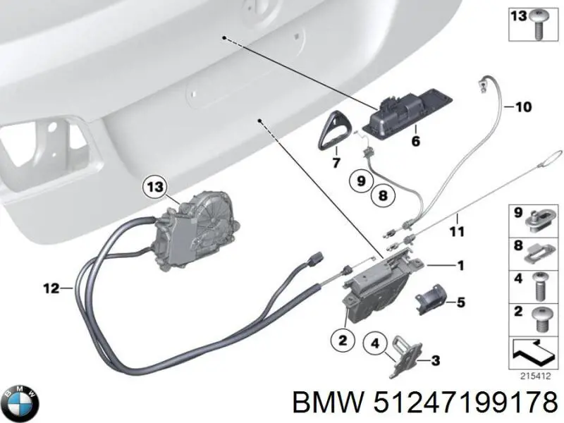 Купити 51247199178 BMW 