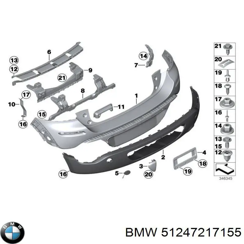  BMW 51247217155 ціна, від 12.67 USD