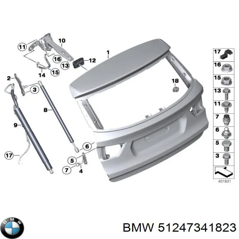  BMW 7341823 ціна, від 14.96 USD