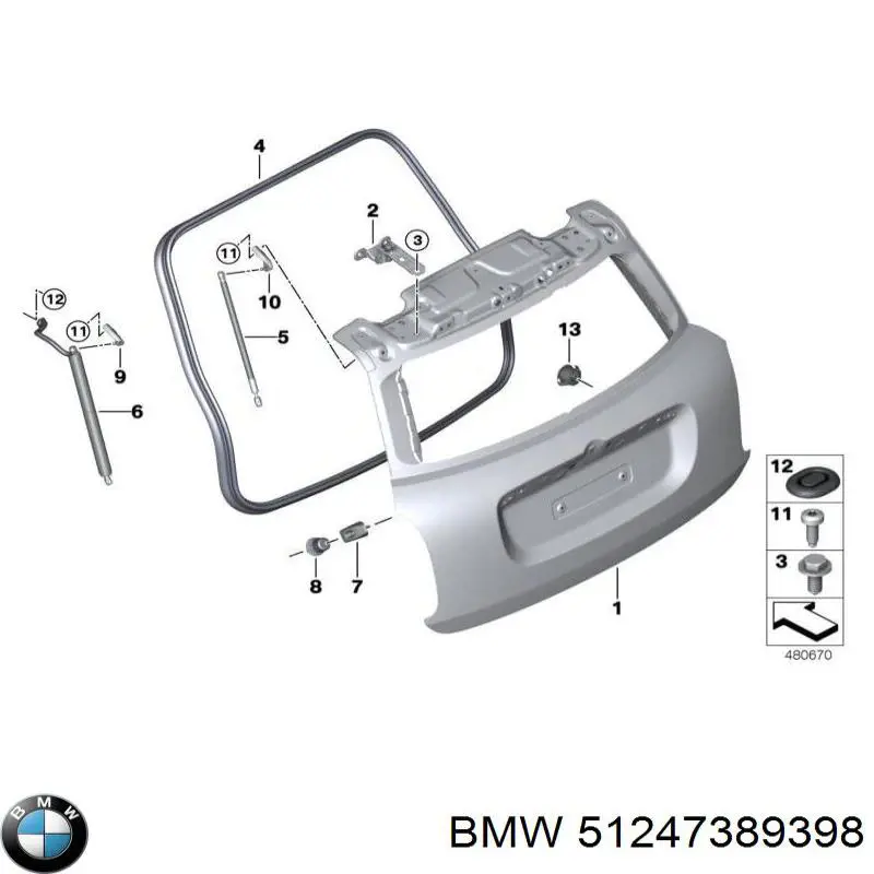 Купити 804027 Stabilus Амортизатор двері багажника