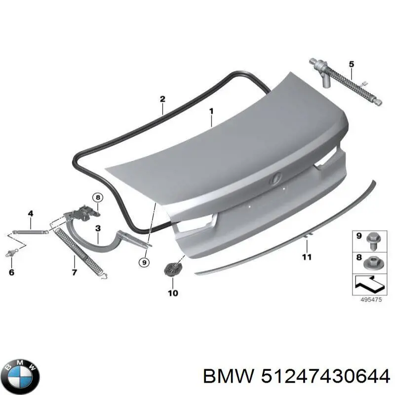  BMW 51247430644 ціна, від 165.07 USD