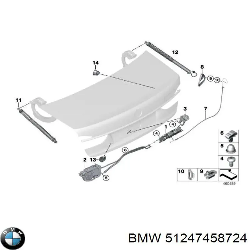 51247458724 BMW Кронштейн кріплення глушника