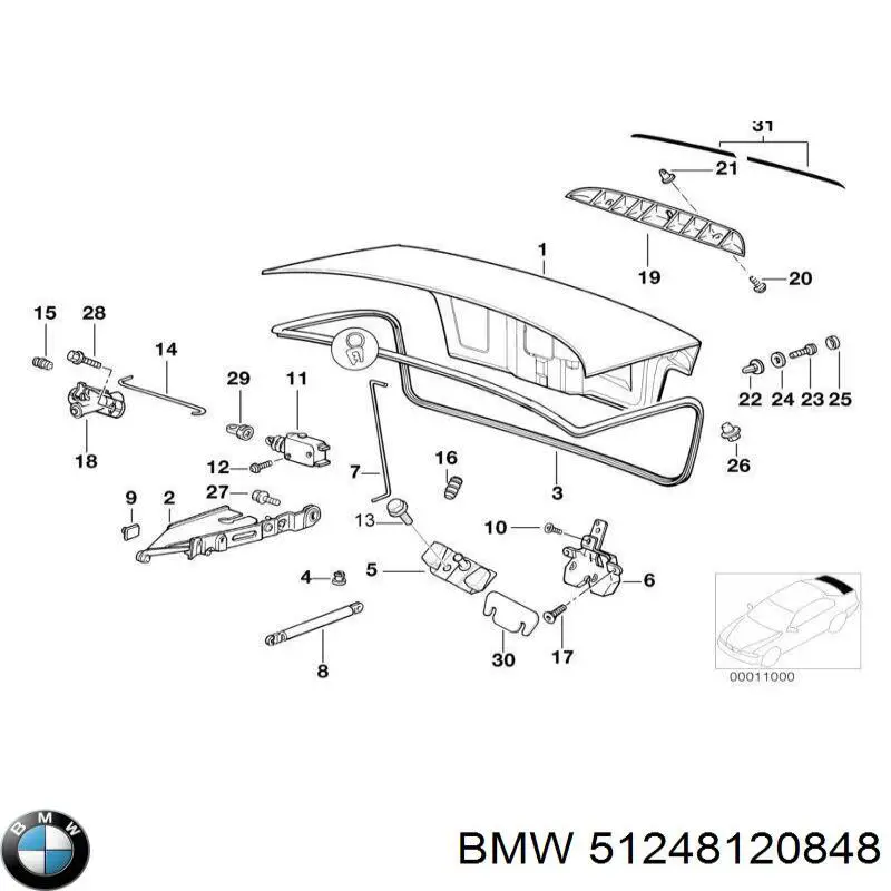 Кінцевик BMW 51248120848 ціна, від 9.88 USD