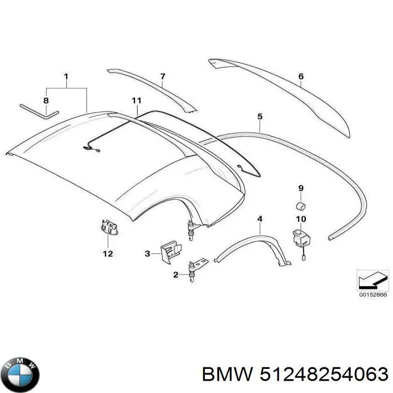 Купити 51248254063 BMW Подушка глушника