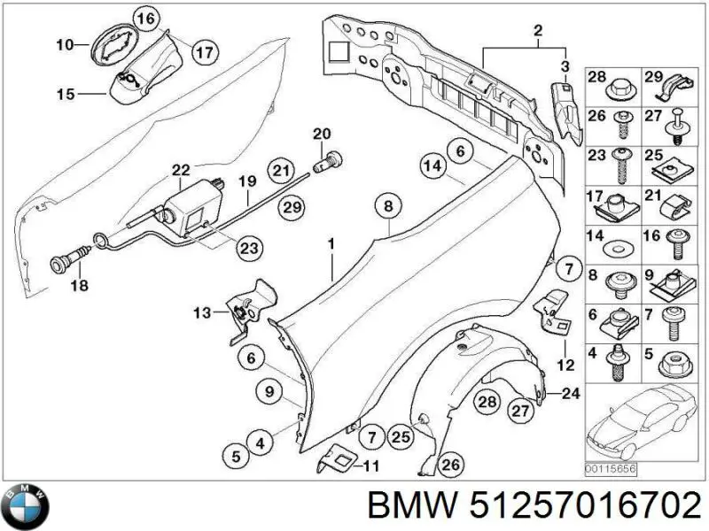 51257016702 BMW 