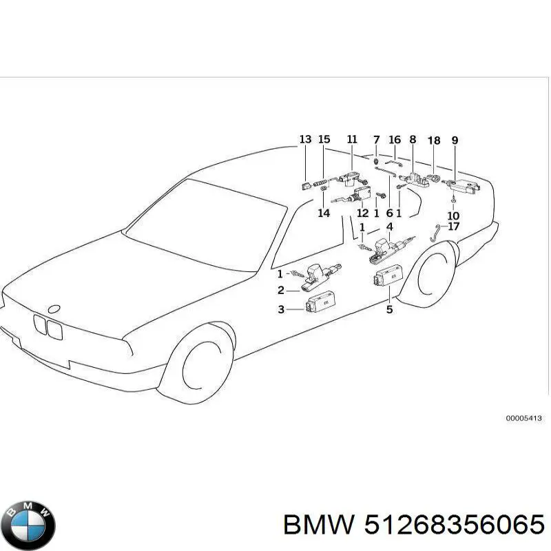 Мотор-привід відкр/закр. замка дверей, передній BMW 51268356065 ціна, від 36.65 USD