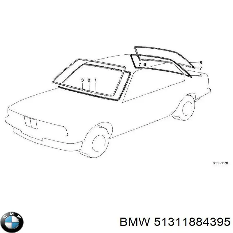 Автоскло BMW 51311884395 ціна, від 323.94 USD
