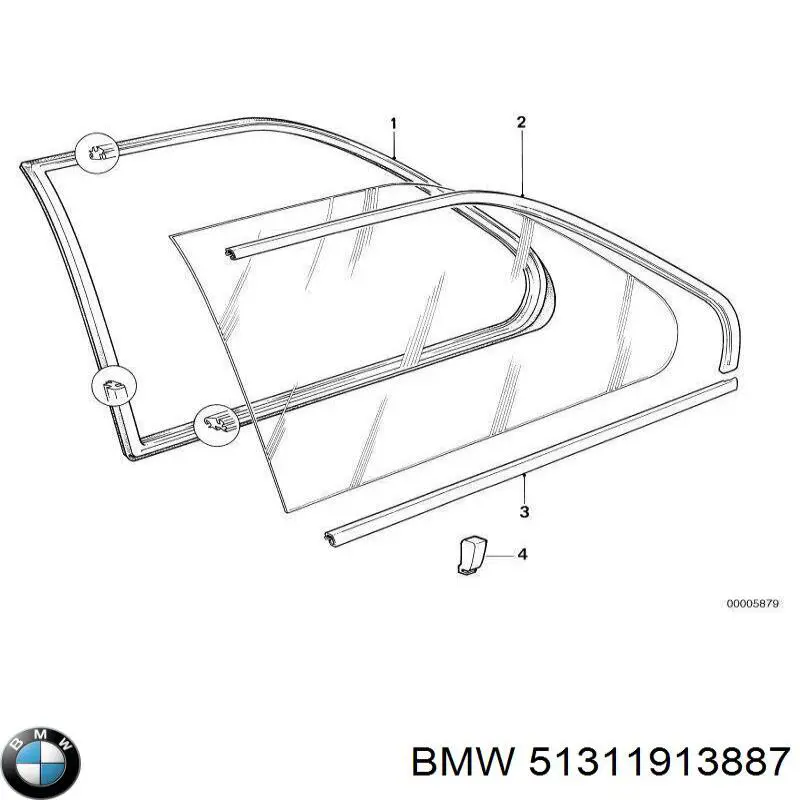 Прокладка лобового скла на BMW 3 (E30)
