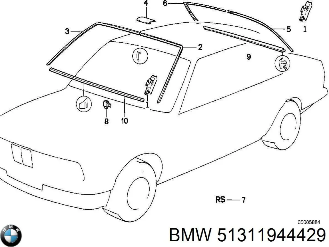 Купити 51311944429 BMW 