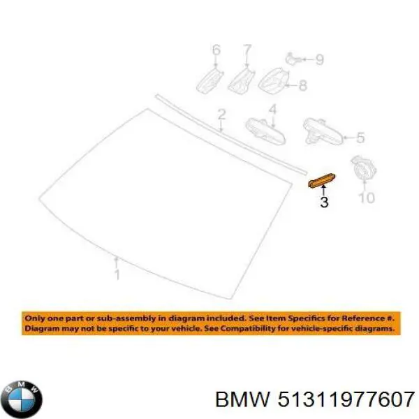  BMW 51311977607 ціна, від 46.80 USD