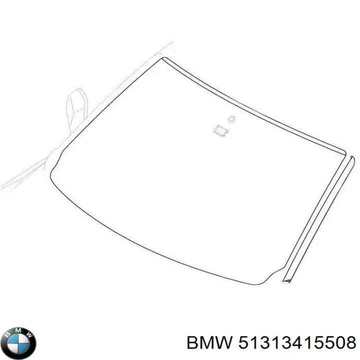 Молдинг лобового скла, верхній BMW 51313415508 ціна, від 16.79 USD