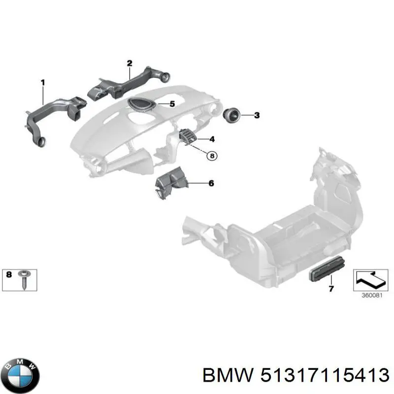  BMW 51317115413 ціна, від 38.98 USD