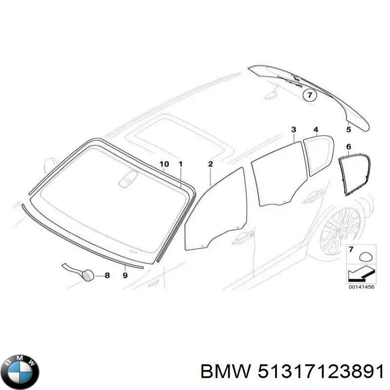 Автоскло BMW 51317077138 ціна, від 162.79 USD