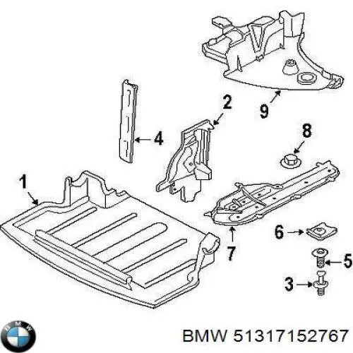 Скло третіх/п'ятих дверей BMW 51317152767 ціна, від 253.31 USD