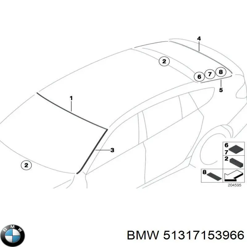  BMW 51317153966 ціна, від 23.20 USD
