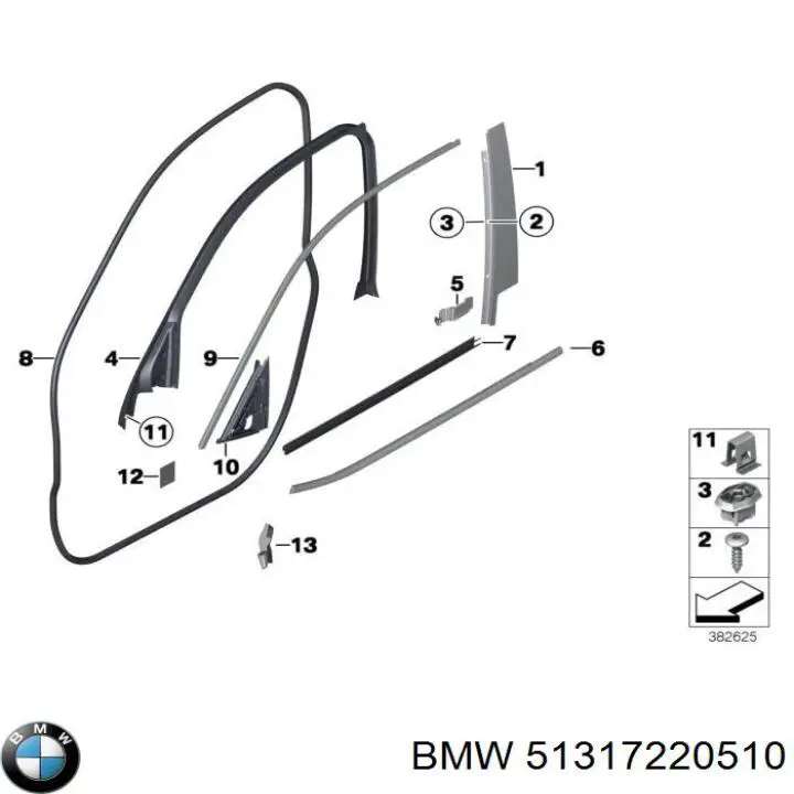  BMW 51317220510 ціна, від 17.73 USD