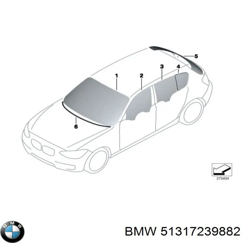 Скло ляди BMW 51317239882 ціна, від 217.13 USD