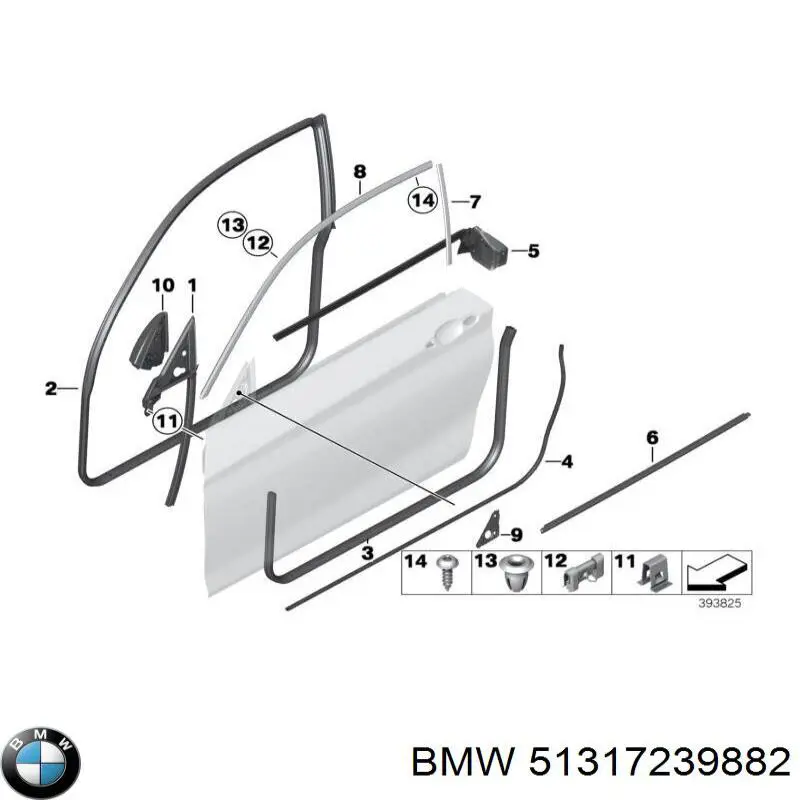 51317239882 BMW Скло кришки багажника