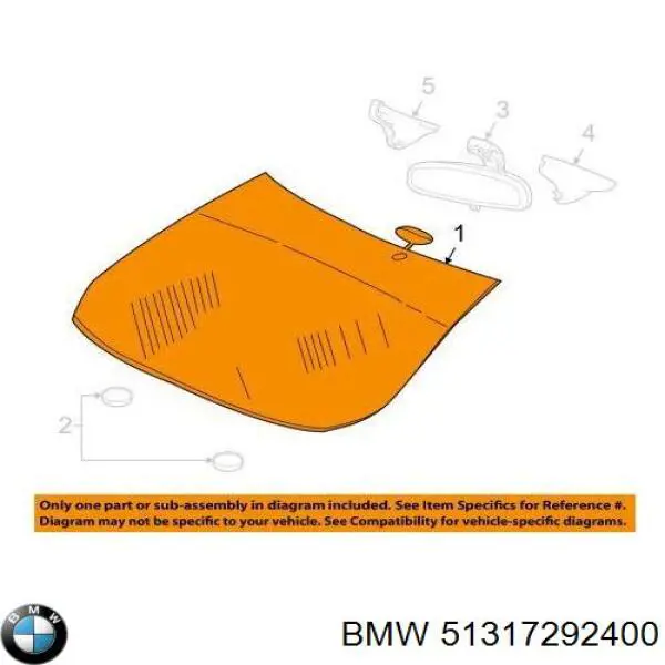 Купити 51317292400 BMW Вікно вітрове