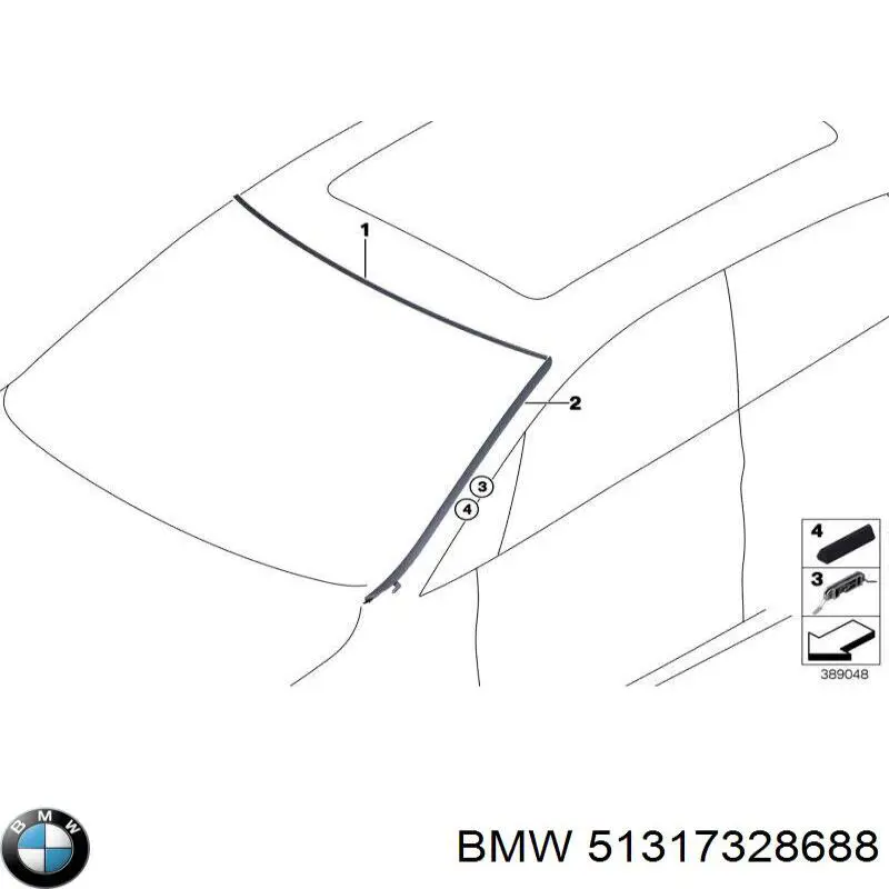 Лобове скло на BMW 2 F46