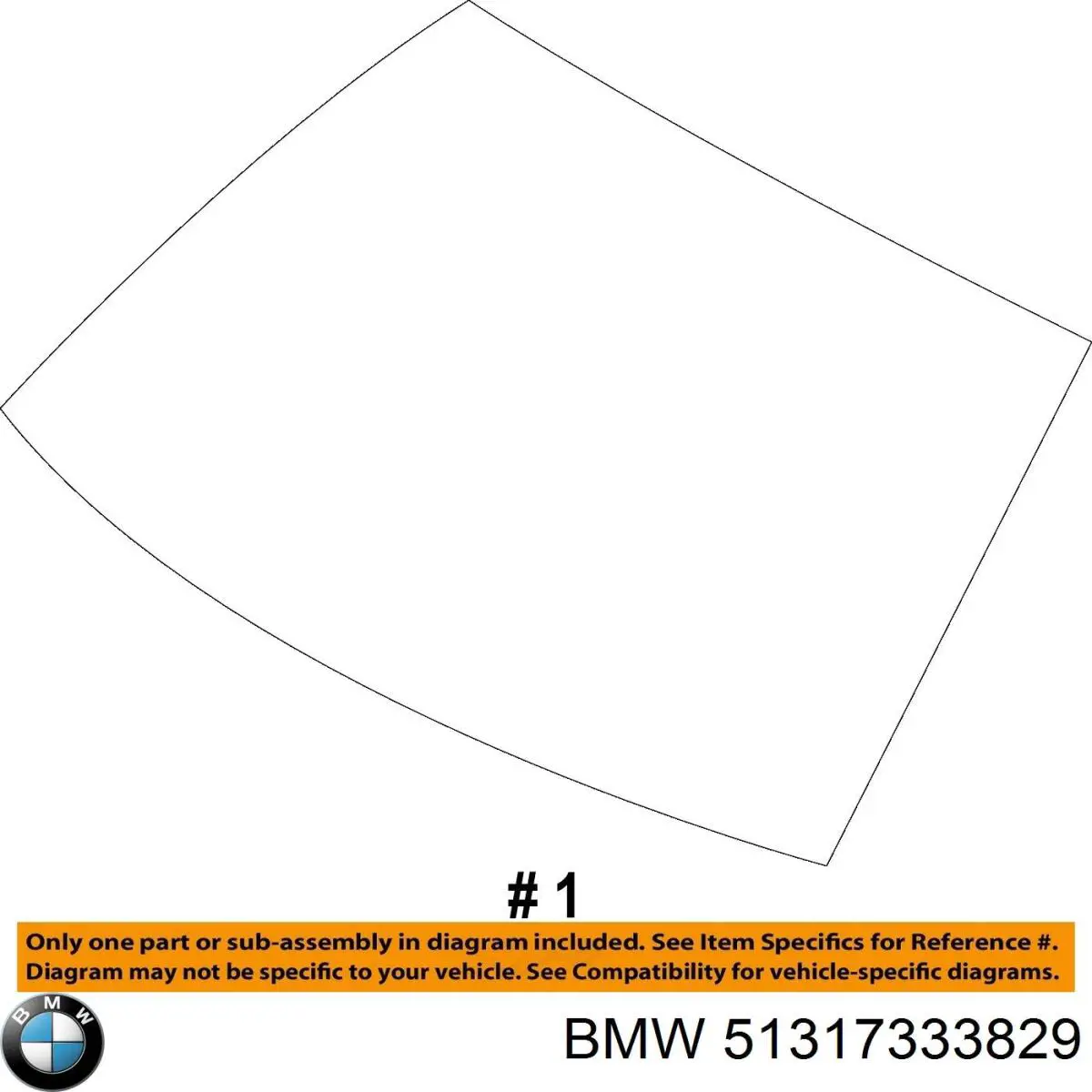 Автоскло BMW 51314898965 ціна, від 401.67 USD