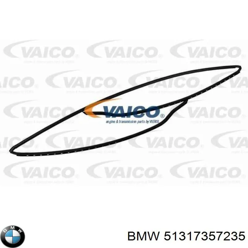 Купити 51317357235 BMW Молдинг лобового скла, верхній