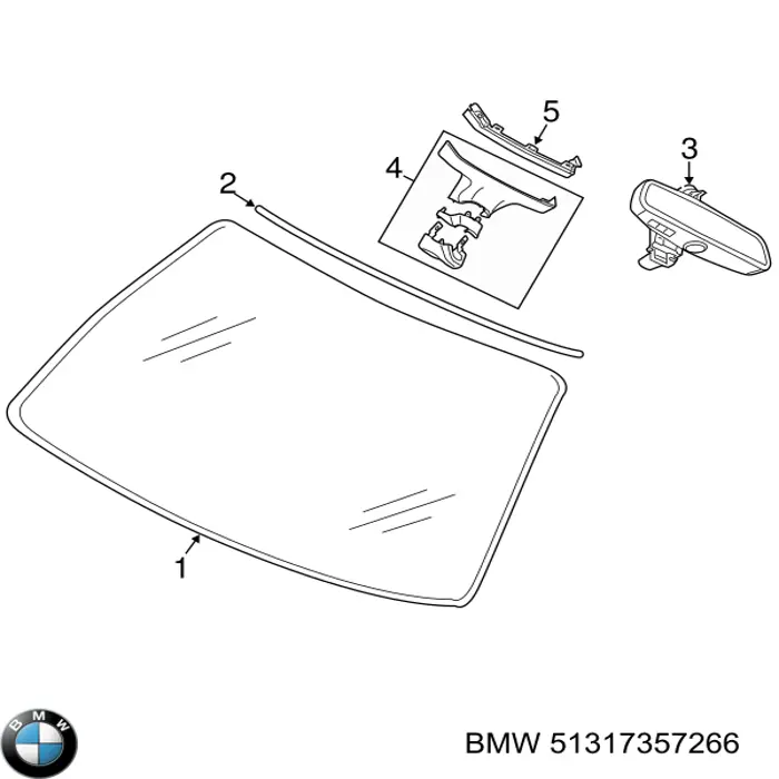 51317357266 BMW Автомобільне скло