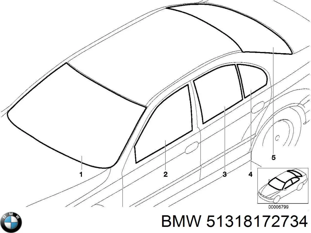 Автоскло BMW 51318172734 ціна, від 225.64 USD