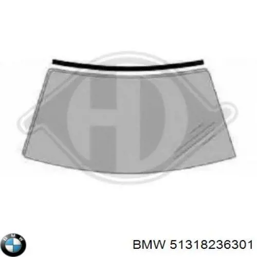 51318236301 BMW Автомобільне скло