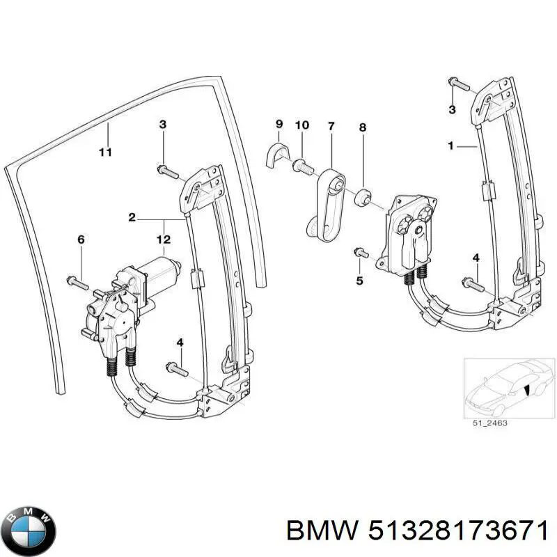 Купити 51328173671 BMW Весла задні