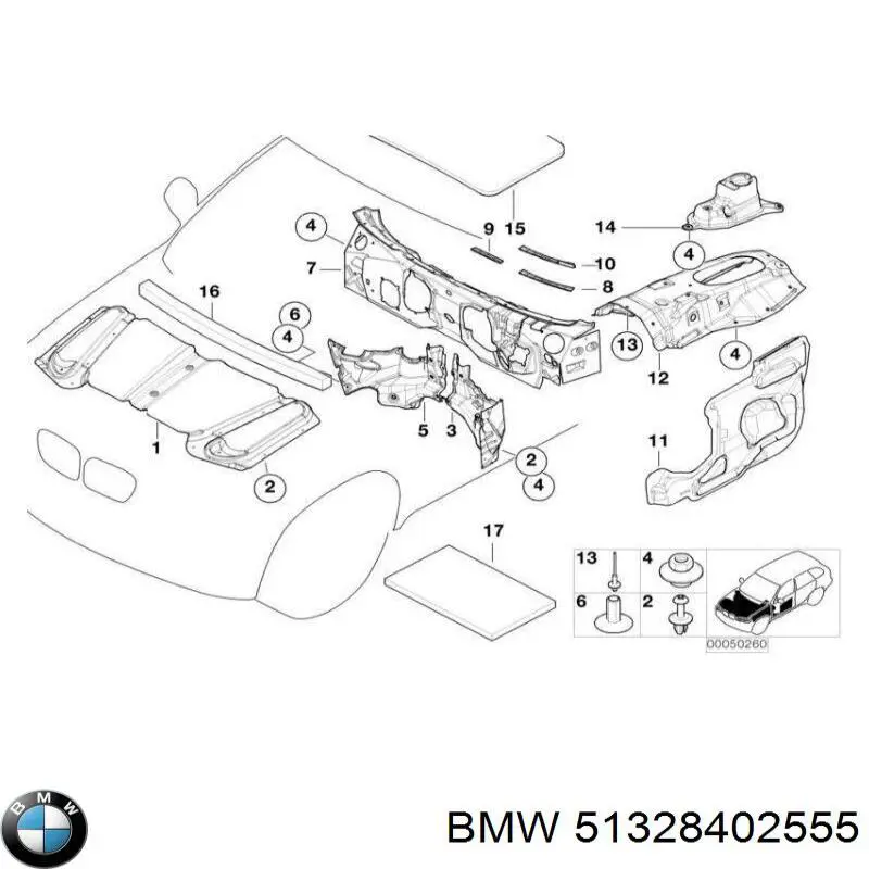  BMW 51328402555 ціна, від 10.67 USD