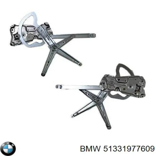 Механізм стеклопідйомника дверей передніх, лівих BMW 51331977609