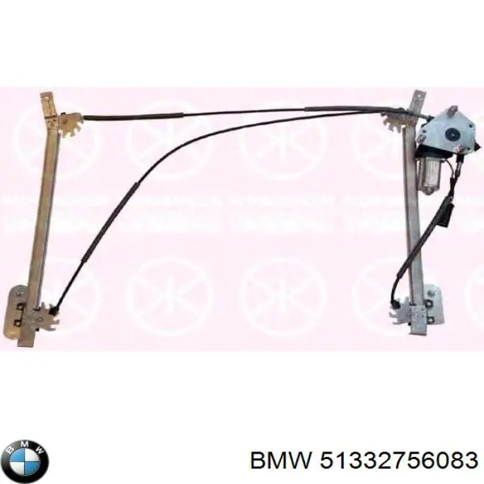 Склопідйомник з електродвигуном BMW 51332756083 ціна, від 47.78 USD