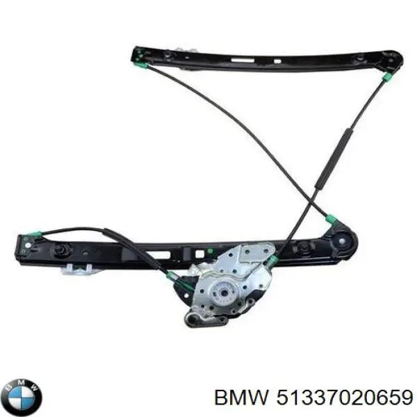 Склопідйомник передньої лівої двері 51337020659 BMW