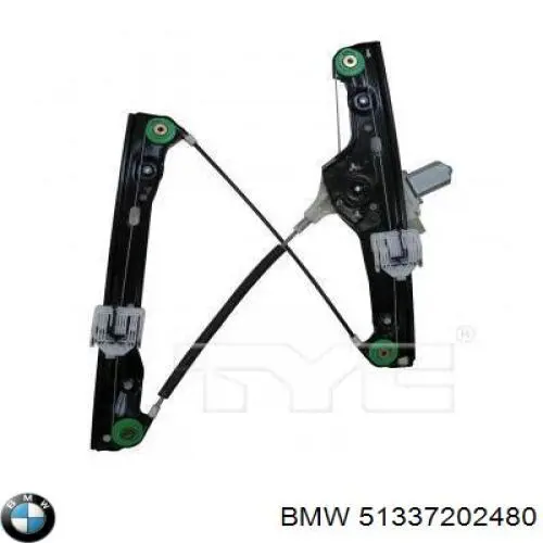 Механізм склопідіймача дверей передніх, правих BMW 51337202480 ціна, від 36.73 USD