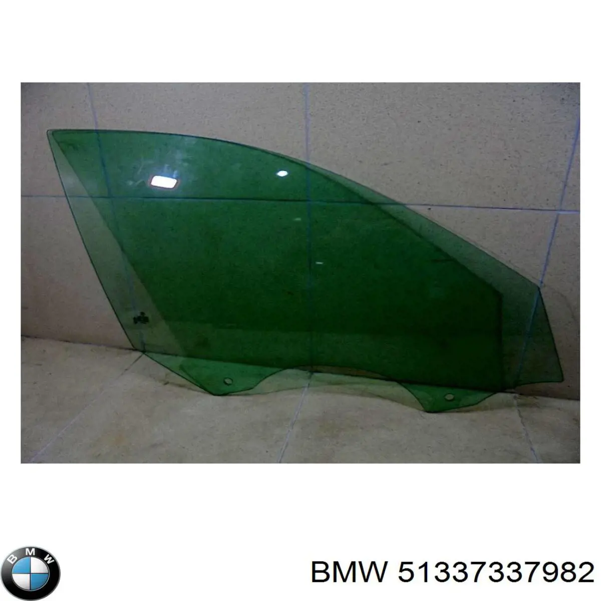 51337337982 BMW Скло пасажирських дверей