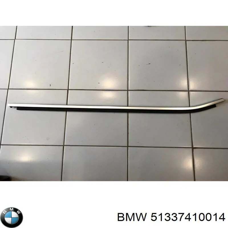 Молдинг опускного скла нижній, двері передньої, правої BMW 51337410014 ціна, від 16.47 USD