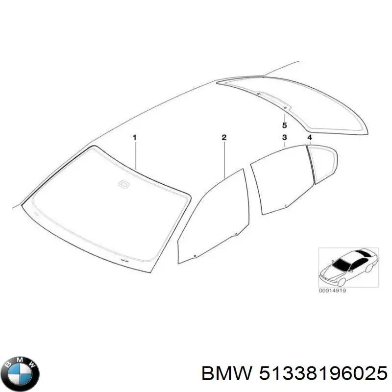 Скло передніх дверей, лівою BMW 51337076039 ціна, від 12.67 USD