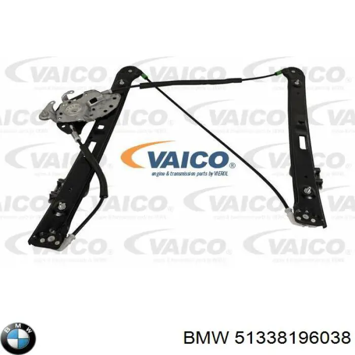 Склопідйомник (механізм переміщення скла) BMW 51338196038 ціна, від 25.98 USD